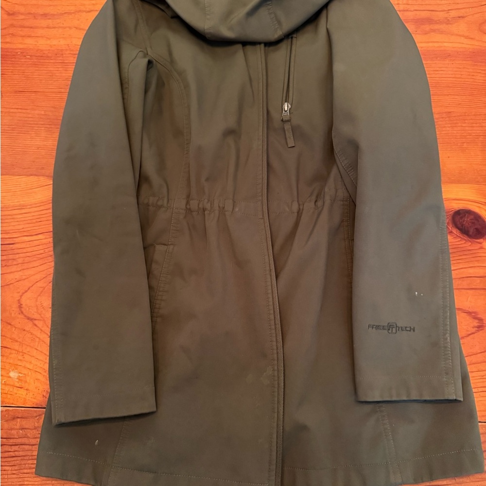 Women's Olive Trench Coat